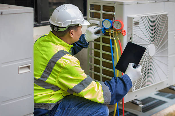 Professional Hvac technician working in Richland, NY